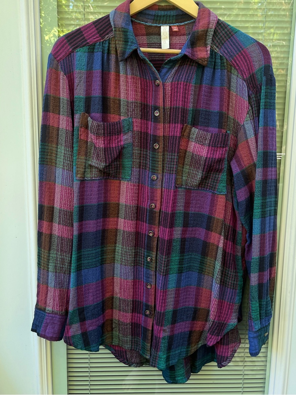Anthropologie Pilcro Multicolour Plaid Button Down Shirt